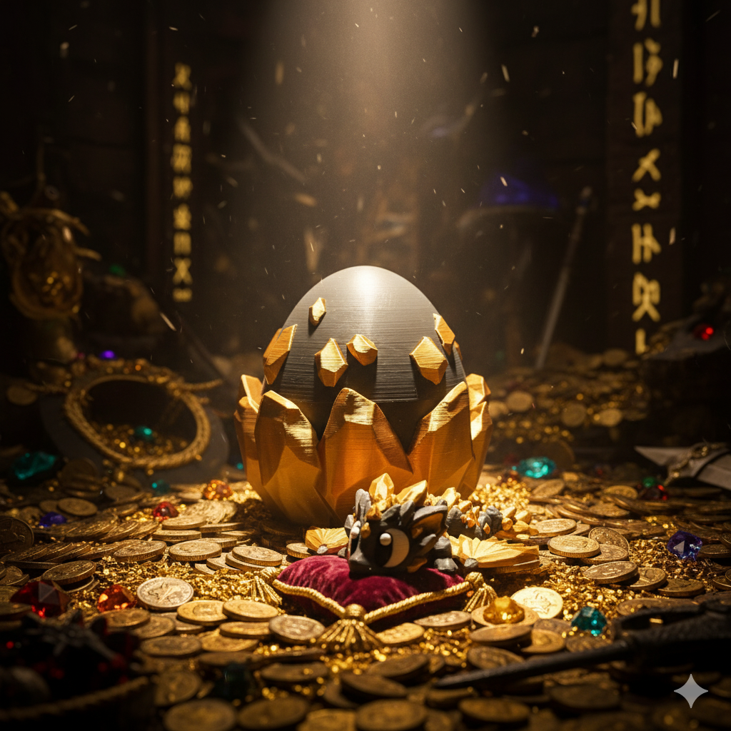 Kristalldrache im Ei Ansicht 4